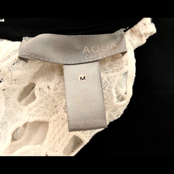 EUC Aqua Capsule Lace Dress w/Collar Size M - Picture 4 of 5